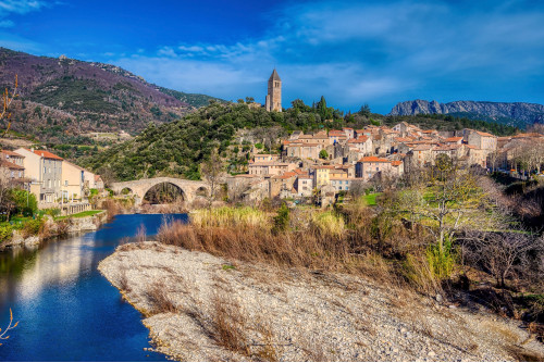 OLARGUES,  ROQUEBRUN,  VALMAGNE... villages et paysages en Haut Languedoc