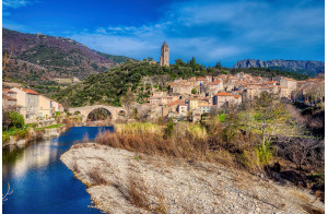 OLARGUES,  ROQUEBRUN,  VALMAGNE... villages et paysages en Haut Languedoc