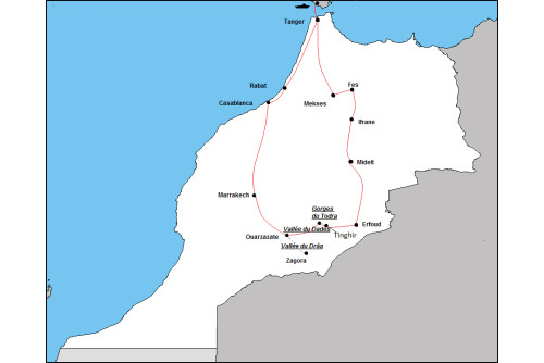 Tour du Maroc de la Mer au Désert