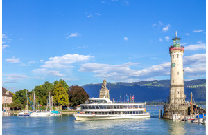 Le lac de Constance  et l’île aux fleurs de Mainau, orchidées et tulipes