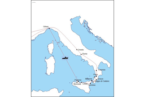 Le Nord de La Sicile et La Calabre