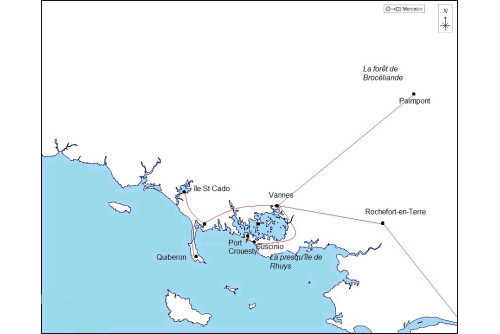 LE GOLFE DU MORBIHAN ET LA FORET DE BROCELIANDE, terre de légendes
