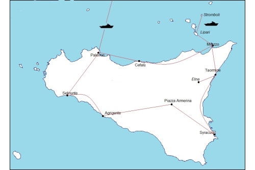 Trésors de Sicile et des Iles Eoliennes : Palerme, Agrigente...
