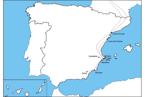 La Costa Blanca, l'éclat Méditérranéen : Alicante,Elche....