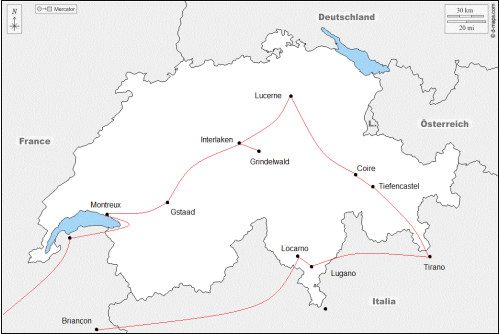 Au coeur de la Suisse : les trains de légende et la Suisse Italienne
