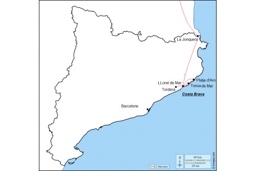 Costa Brava : Tossa de Mar et Masia de Tordera