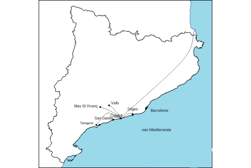Sejour à Calafell sur la Costa Dorada.